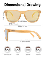 Polarized Sports Sunglasses for Running - UV400 Mirror Lens No-Slip Design TS001SBR