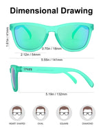 Polarized Sports Sunglasses with Mirror Lens TS001TGR