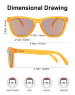 Polarized Sports Sunglasses for Running - UV400 Mirror Lens No-Slip Design TS001MOR