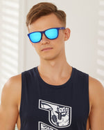 Polarized Sports Sunglasses for Running - UV400 Mirror Lens No-Slip Design TS001TDB