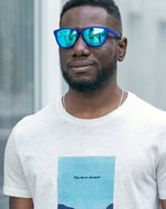 Polarized Sports Sunglasses for Running - UV400 Mirror Lens No-Slip Design TS001TDB