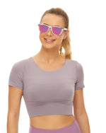 Polarized Sports Sunglasses for Running - UV400 Mirror Lens No-Slip Design TS001-C19