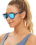 Polarized Sports Sunglasses for Running - UV400 Mirror Lens No-Slip Design TS001TDB