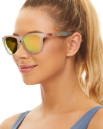 Polarized Sports Sunglasses for Running - UV400 Mirror Lens No-Slip Design TS001-C17