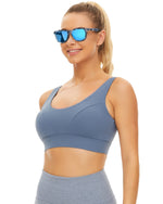 Polarized Sports Sunglasses for Running - UV400 Mirror Lens No-Slip Design TS001TDB