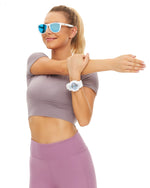 Polarized Sports Sunglasses for Running - UV400 Mirror Lens No-Slip Design TS001SWH