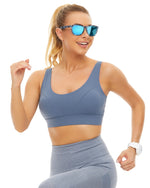 Polarized Sports Sunglasses for Running - UV400 Mirror Lens No-Slip Design TS001TDB