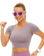 Polarized Sports Sunglasses for Running - UV400 Mirror Lens No-Slip Design TS001-C19