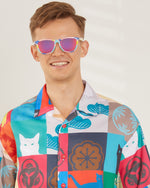 Polarized Sports Sunglasses for Running - UV400 Mirror Lens No-Slip Design TS001-C19