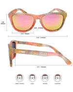 Polarized Sports Sunglasses for Running - UV400 Mirror Lens No-Slip Design TS001-C17