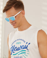 Polarized Sports Sunglasses for Running - UV400 Mirror Lens No-Slip Design TS001SWH