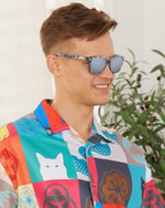 Polarized Sports Sunglasses for Running - UV400 Mirror Lens No-Slip Design TS001-C16