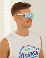 Polarized Sports Sunglasses for Running - UV400 Mirror Lens No-Slip Design TS001SWH