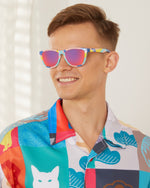 Polarized Sports Sunglasses for Running - UV400 Mirror Lens No-Slip Design TS001-C19