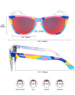 Polarized Sports Sunglasses for Running - UV400 Mirror Lens No-Slip Design TS001-C19