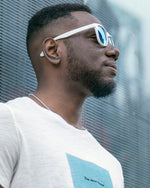 Polarized Sports Sunglasses for Running - UV400 Mirror Lens No-Slip Design TS001SWH