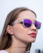 Polarized Sports Sunglasses for Running - UV400 Mirror Lens No-Slip Design TS001MWH