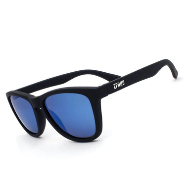 Polarized Sports Sunglasses for Running - UV400 Mirror Lens No-Slip Design TS001MBK