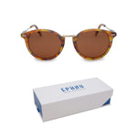 Polarized Round Sunglasses, Stylish Sunglasses for Women Retro Classic Sun Glasses CHOCO PACKARD