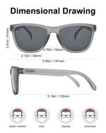 Polarized Sports Sunglasses Mirror Lens  No Slip No Bounce (Mat Grey)