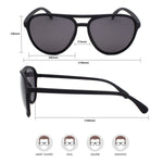 Retro Sunglasses BPA-Free Sun Glasses UV400 Protection DIMI Frame+ Tea Lens YS010-C2