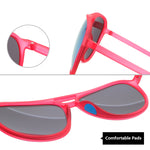 Retro Sunglasses BPA-Free Sun Glasses UV400 Protection Orange Frame/ Lens YS010-C6