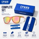 Polarized Sports Sunglasses for Running - UV400 Mirror Lens No-Slip Design TS001-C17