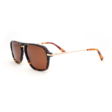 Retro Aviator Sunglasses for Women Men,Trendy Rectangle Womens Mens Shades Sun Glasses Tortoise Gold AS002