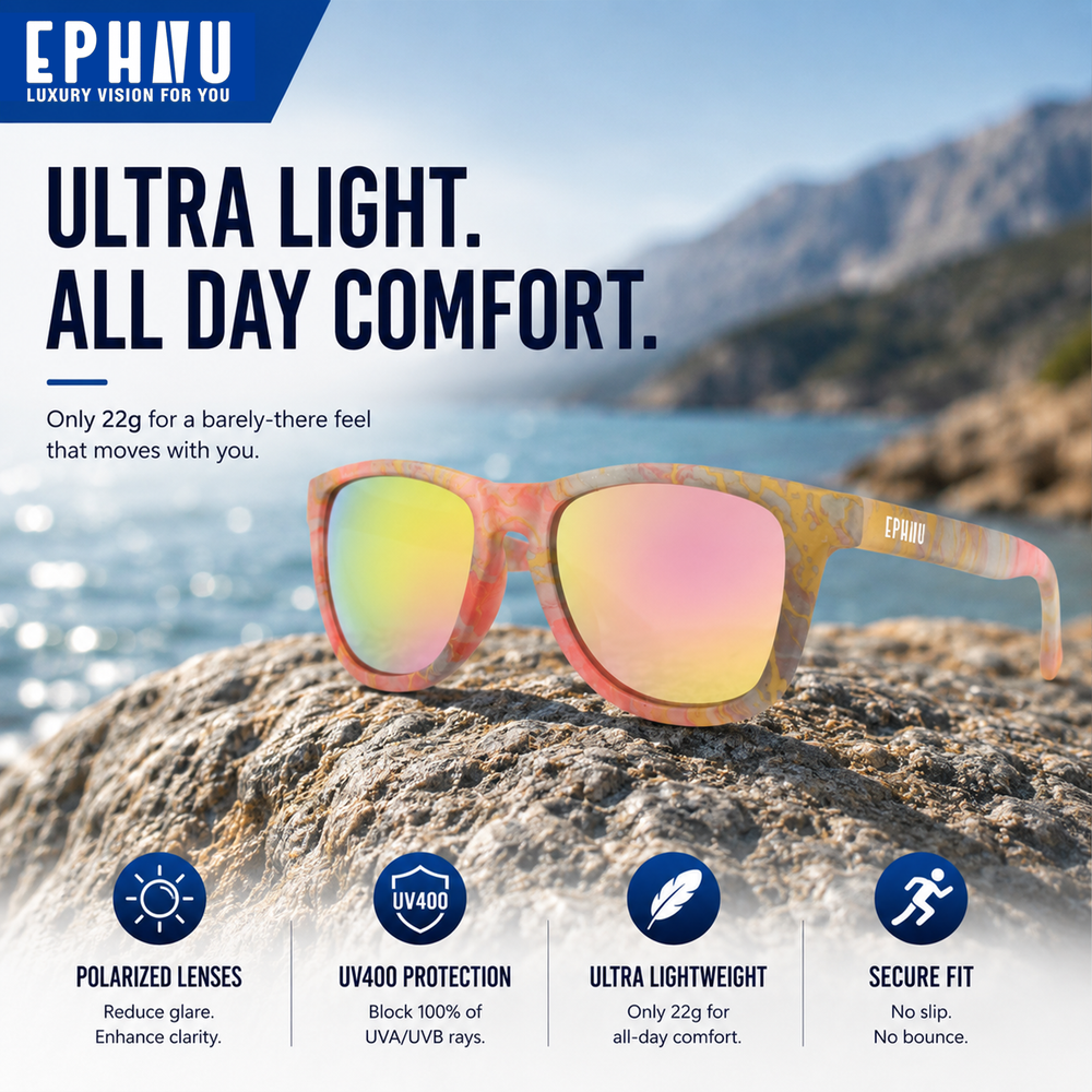 Polarized Sunglasses UV400 Protection No Slip No Bounce Running Amazon.com: Jumping Sunshine Sunglasses Running No-Slip No  main image 4