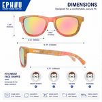 Polarized Sports Sunglasses for Running - UV400 Mirror Lens No-Slip Design TS001-C17