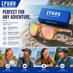 Polarized Sports Sunglasses for Running - UV400 Mirror Lens No-Slip Design TS001-C17