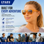Polarized Sports Sunglasses for Running - UV400 Mirror Lens No-Slip Design TS001MOR