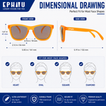 Polarized Sports Sunglasses for Running - UV400 Mirror Lens No-Slip Design TS001MOR