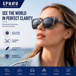 Polarized Sports Sunglasses for Running - UV400 Mirror Lens No-Slip Design TS001-C16