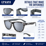 Polarized Sports Sunglasses for Running - UV400 Mirror Lens No-Slip Design TS001-C16