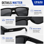Total Eclipse Dash - Polarized Sports Sunglasses for Running TS001TBK