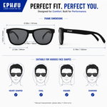 Total Eclipse Dash - Polarized Sports Sunglasses for Running TS001TBK