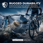 TS001-C16 mirror lens sunglasses lightweight design front view

