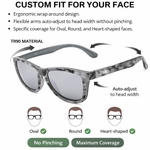 Polarized sports sunglasses for running UV400 protection lifestyle shot
