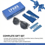 Silver lens polarized sunglasses for active lifestyle packaging
