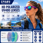Polarized Sports Sunglasses for Running - UV400 Mirror Lens No-Slip Design TS001TDPR
