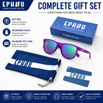 Polarized Sports Sunglasses for Running - UV400 Mirror Lens No-Slip Design TS001TDPR
