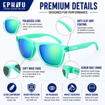 Polarized Sports Sunglasses with Mirror Lens TS001TGR