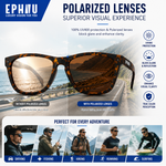 Polarized Sports Sunglasses for Running - UV400 Mirror Lens No-Slip Design TS001TPR