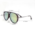 Retro Sunglasses Vintage TR90 Frame Sunglasses Unisex Glasses for Women Men APPLE RAY