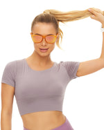 Polarized Sports Sunglasses Mirror Lens  No Slip No Bounce (Dark Orange)