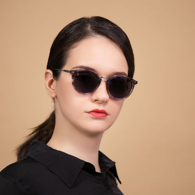 Polarized Round Sunglasses, Stylish Sunglasses for Women Retro Classic Sun Glasses STONE PACKARD