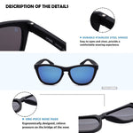 Polarized Sports Sunglasses for Running - Black Elastic PaintFrame / Blue Coated Lens